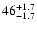 $\rm 46^{+1.7}_{-1.7}$