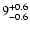 $\rm 9^{+0.6}_{-0.6}$
