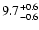 $\rm 9.7^{+0.6}_{-0.6}$