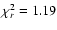 $\chi^{2}_{r}=1.19$