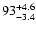 $\rm 93^{+4.6}_{-3.4}$