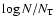 $\log N/N_{\rm T}$