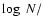 $\log~N/$