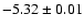$-5.32\pm0.01$