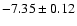 $-7.35\pm0.12$