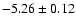 $-5.26\pm0.12$