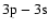 $3{\rm p}-3{\rm s}$