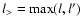 $l_>={\rm max}(l,l')$