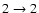 $2\rightarrow 2$