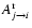 $A^{{\rm r}}_{j\rightarrow i}$