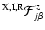 $^{{\rm X}, {\rm I}, {\rm R}}{\cal F}^z_{j\beta}$