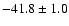 $ -4 1.8 \pm1.0$