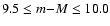 $9.5\leq m{-}M\leq10.0$