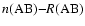 $n{\rm (AB)}{-}R{\rm (AB) }$