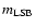 $m_{\rm LSB}$
