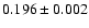 $0.196 \pm0.002$