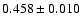 $0.458 \pm0.010$