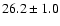 $26.2 \pm1.0$
