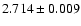 $2.714 \pm0.009$