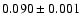 $0.090 \pm0.001$