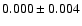 $0.000\pm0.004$