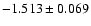 $-1.513\pm0.069$
