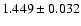 $1.449\pm0.032$
