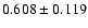 $0.608\pm0.119$
