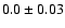 $0.0 \pm0.03$