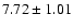 $7.72 \pm1.01$