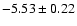 $-5.53 \pm0.22$