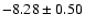 $-8.28 \pm0.50$