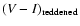$(V-I)_{\rm reddened}$