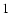 ${\rm 1}$