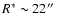 $R^*\sim 22\hbox{$^{\prime\prime}$ }$