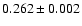 $0.262 \pm0.002$