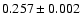 $0.257 \pm0.002$