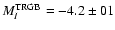 $M_I^{\rm TRGB} = -4.2 \pm 01$
