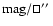 ${\rm mag}/\sq\hbox{$^{\prime\prime}$ }$