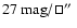 $27~{\rm mag}/\sq\hbox{$^{\prime\prime}$ }$