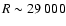 $R\sim29~000$