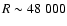 $R\sim48~000$