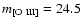 $m_{\rm [O~III]}=24.5$