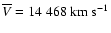 $\overline{V} = 14~468~{\rm km~s^{-1}}$