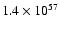 $1.4\times 10^{57}$