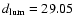 $d_{{\rm lum}} = 29.05$