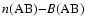 $n({\rm AB)}{-}B({\rm AB)}$