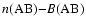 $n{\rm (AB)}{-}B\rm (AB)$