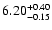 $\rm 6.20^{+0.40}_{-0.15}$