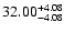 $\rm 32.00^{+4.08}_{-4.08}$